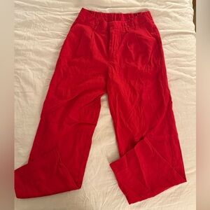 Vibrant Red Trousers